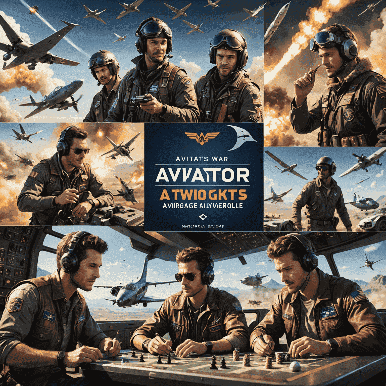 Montage of Aviator game nights from around the world, showing diverse groups of players enjoying the game in various settings